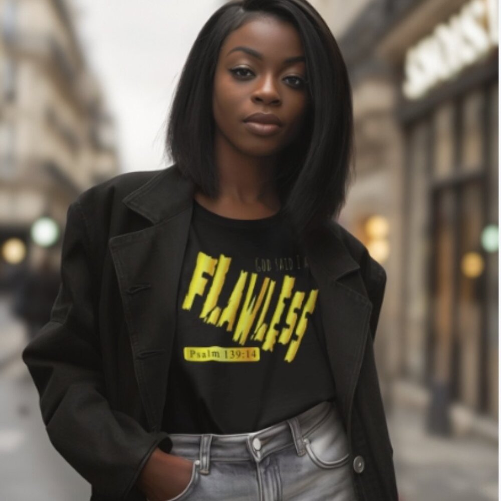 T-shirt- God said I am FLAWLESS